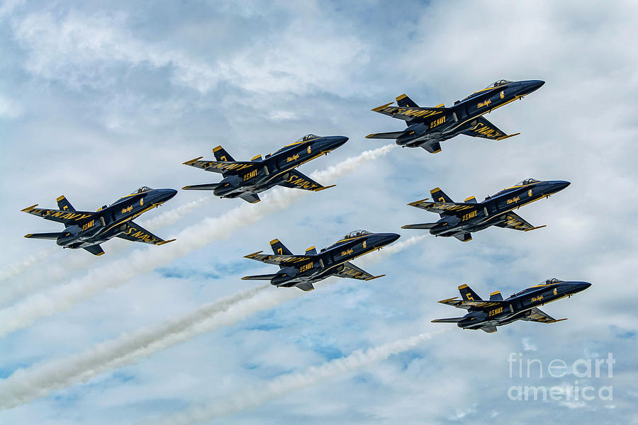 Blue Angels Up Close Photograph by Jeff Saunders