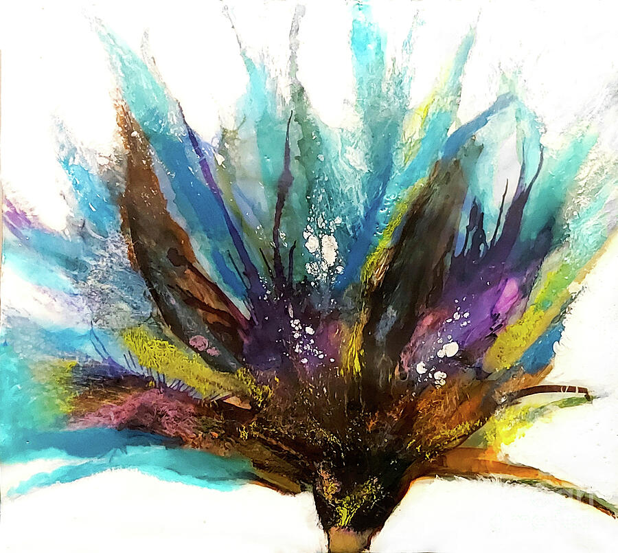 Blue in the  Wild No. 1 Painting by Anita Thomas