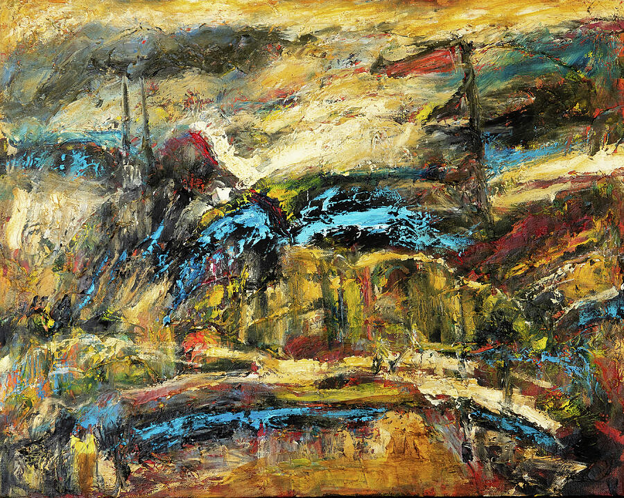 Blue streak Painting by Jeremy Holton