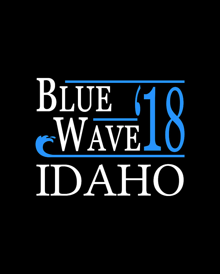 Blue Wave IDAHO Vote Democrat Digital Art by Flippin Sweet Gear