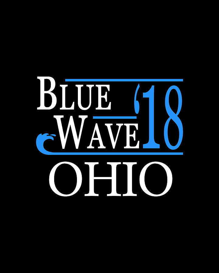 Blue Wave OHIO Vote Democrat Digital Art by Flippin Sweet Gear