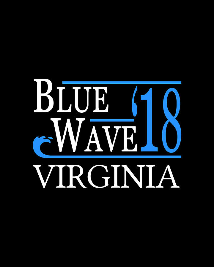 Blue Wave VIRGINIA Vote Democrat Digital Art by Flippin Sweet Gear