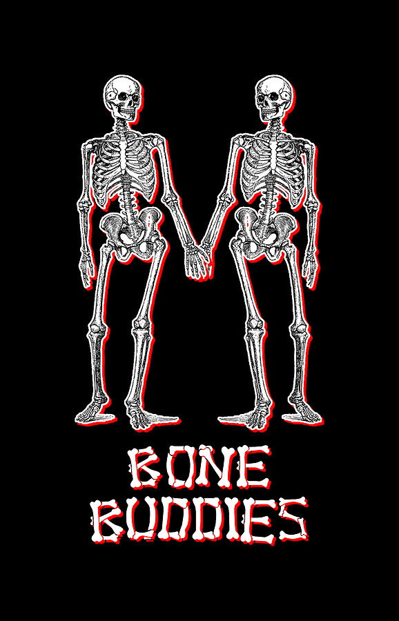 Bone Buddies Funny Skeleton Digital Art by Flippin Sweet Gear