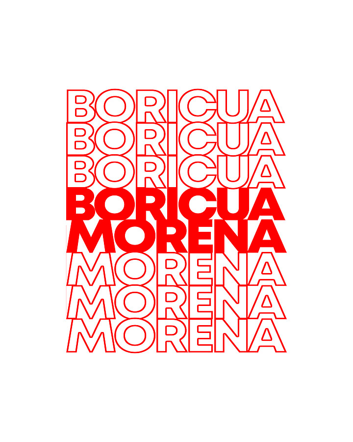 Boricua Morena Puerto Rican Digital Art by Flippin Sweet Gear