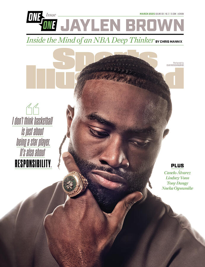 Boston Celtics Jaylen Brown, March 2025 Sports Illustrated Cover Photograph by Sports Illustrated