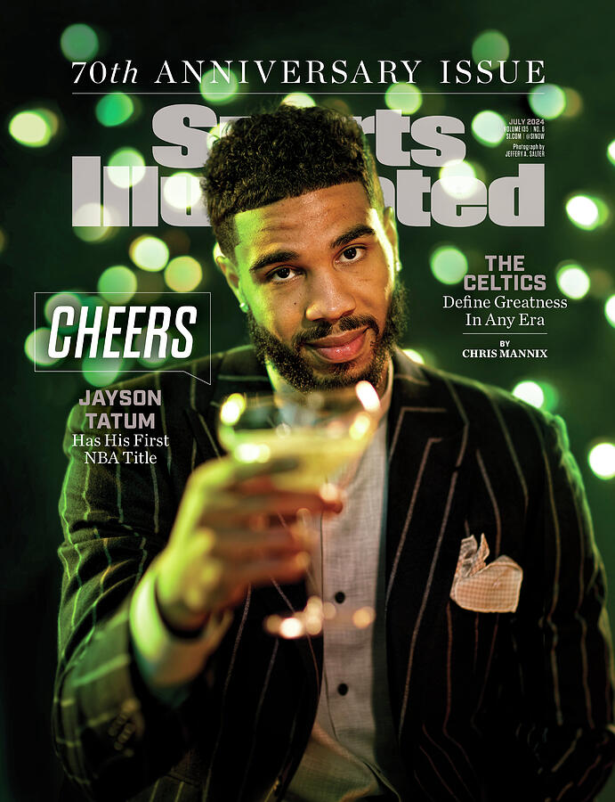 Jayson Tatum on Sports Illustrated Cover Photograph - Boston Celtics Jayson Tatum, 70th Anniversary Issue Cover by Sports Illustrated