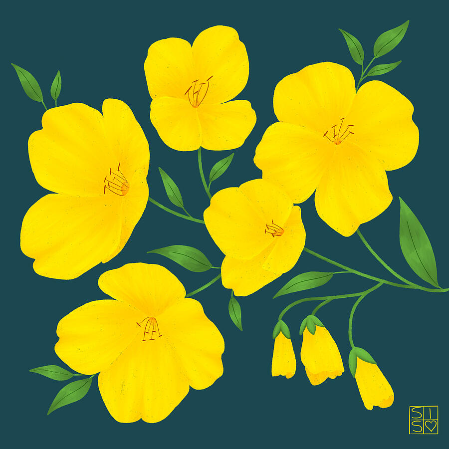Bright Buttercups Digital Art by Snow Iris Studio