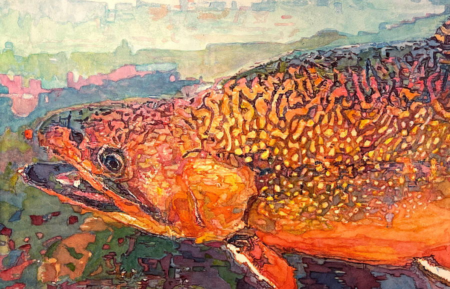 Brook Trout Painting by Grant Nixon