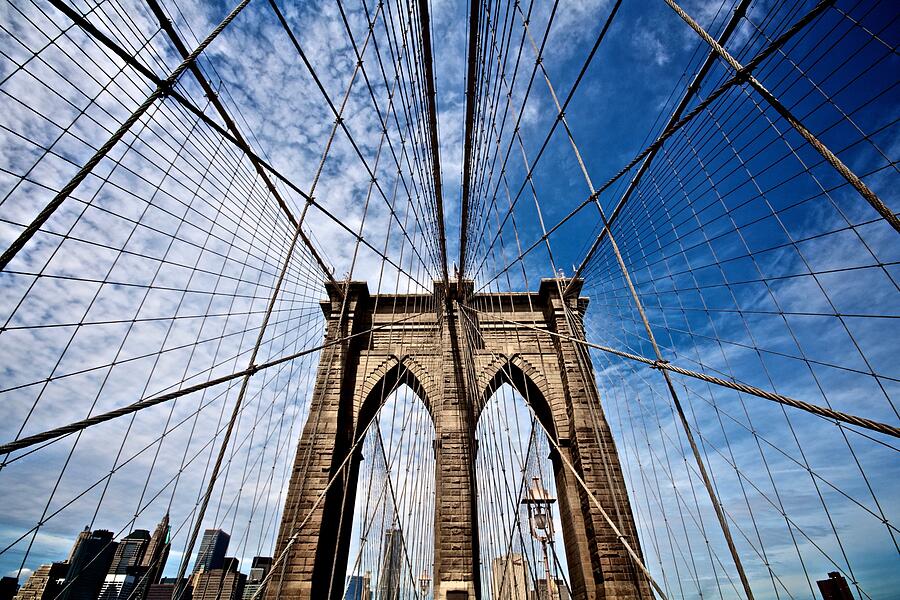Brooklyn Bridge, The Urban Marvel Photograph by Travel Essayist