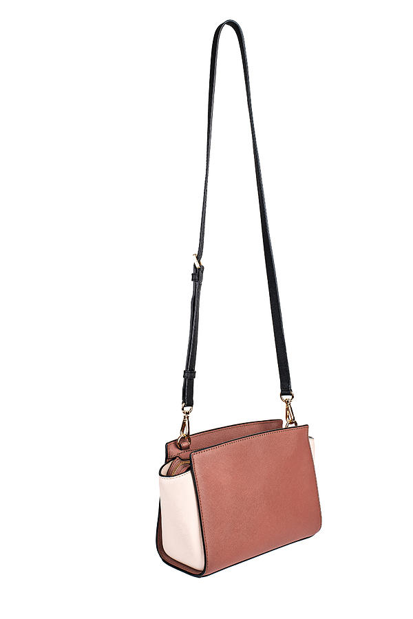 Brown Leather Womens purse on white background Photograph by Yevgen Romanenko