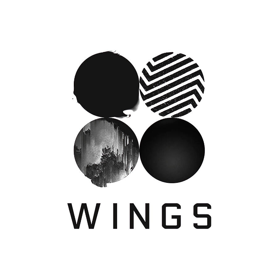 BTS 直筆サインアルバム　JIN 　WINGS BTS Wings Album Cover 2016 Photograph by Robert Banach - Metal Posters