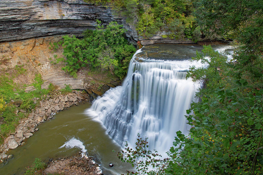 Burgess Falls Photograph by Gina Fitzhugh