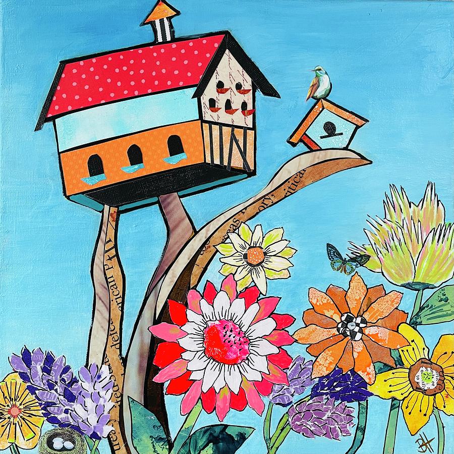 Can You Come Out and Play? Mixed Media by Beth Hanson