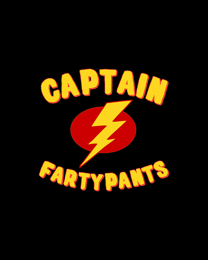Captain Fartypants Funny Fart Digital Art by Flippin Sweet Gear