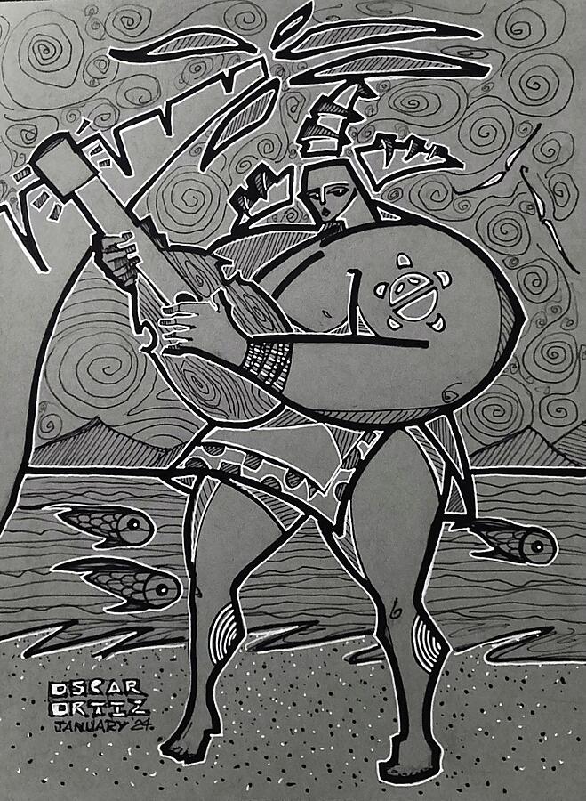 Caribbean Serenade Painting by Oscar Ortiz