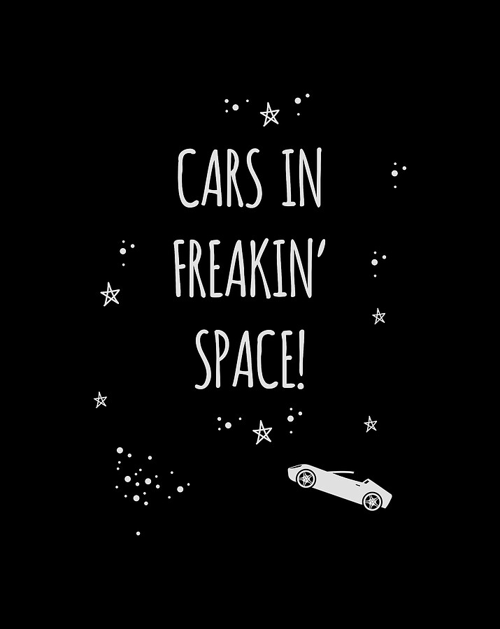 Cars In Freakin Space Digital Art by Flippin Sweet Gear