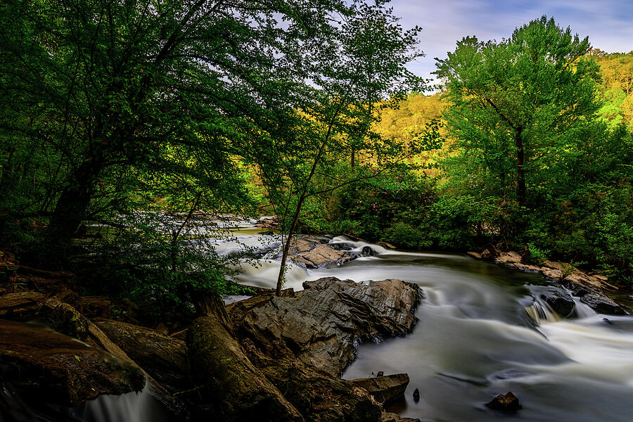 Cascading Water at Sweetwater Creek, Lithia Springs, GA Photograph by Anthony Hightower