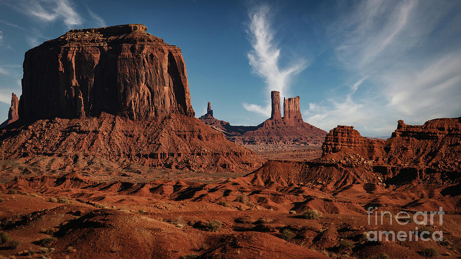 Monument Valley Scenic View Photograph - Cathedrals of the Desert by Dodie Ross