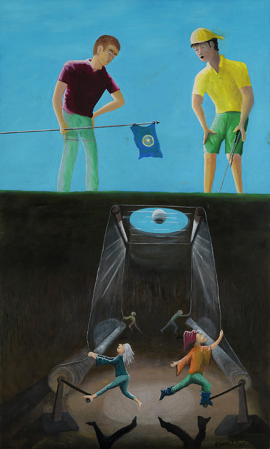 Cellophane Bridge Painting by Randall Coleman