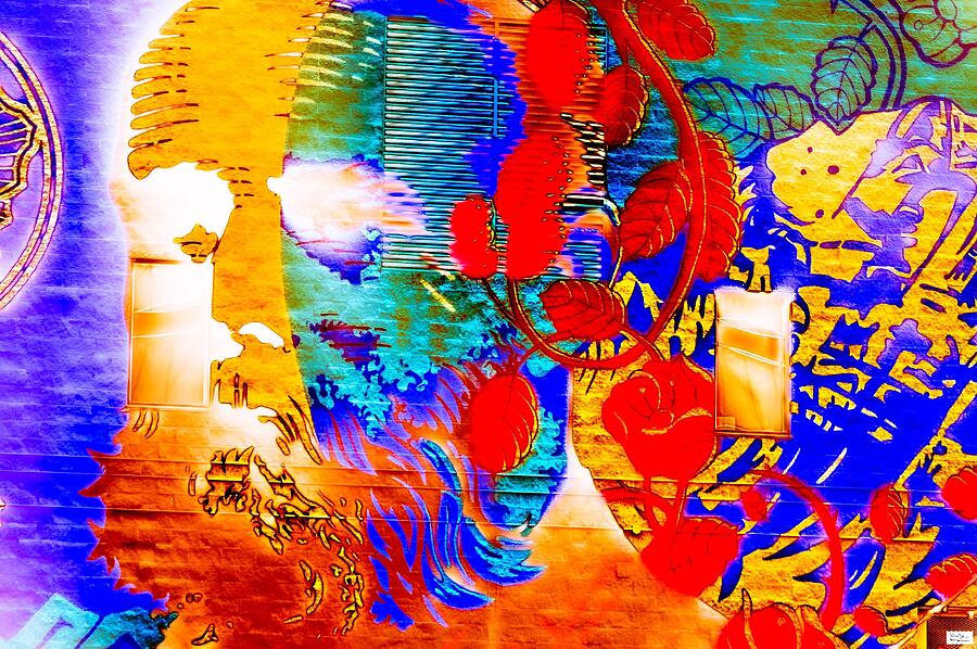 Vibrant Wall Graffiti Photograph - Cgy- Paint by Alex John Bergerman