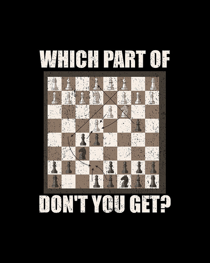 Checkmate Chess Game Vintage Design Digital Art by Me - Metal Posters