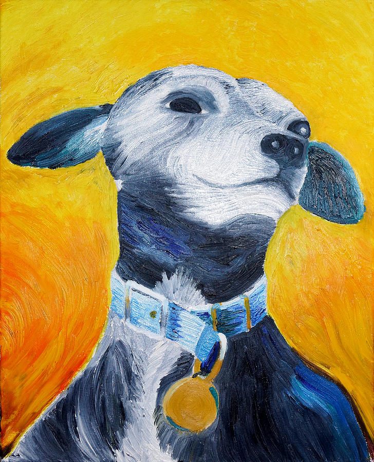 Cheech A Tribute to a Loyal Companion Painting by Michel Cruz-Garcia