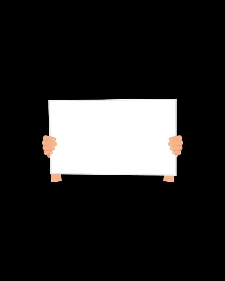 China Protest Solidarity Blank Sign Digital Art by Flippin Sweet Gear