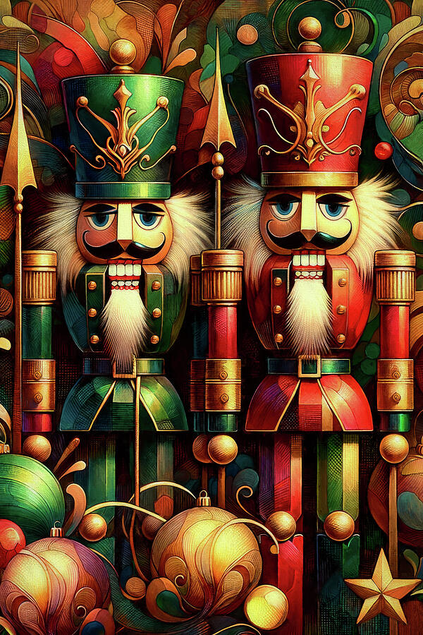 Christmas Nutcrackers by Peggy Collins
