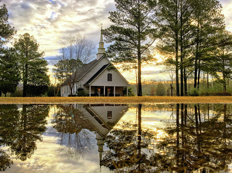Church Reflections 1 Photograph by Greg Lane