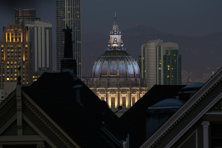 City Hall Peek a Boo Photograph by Louis Raphael