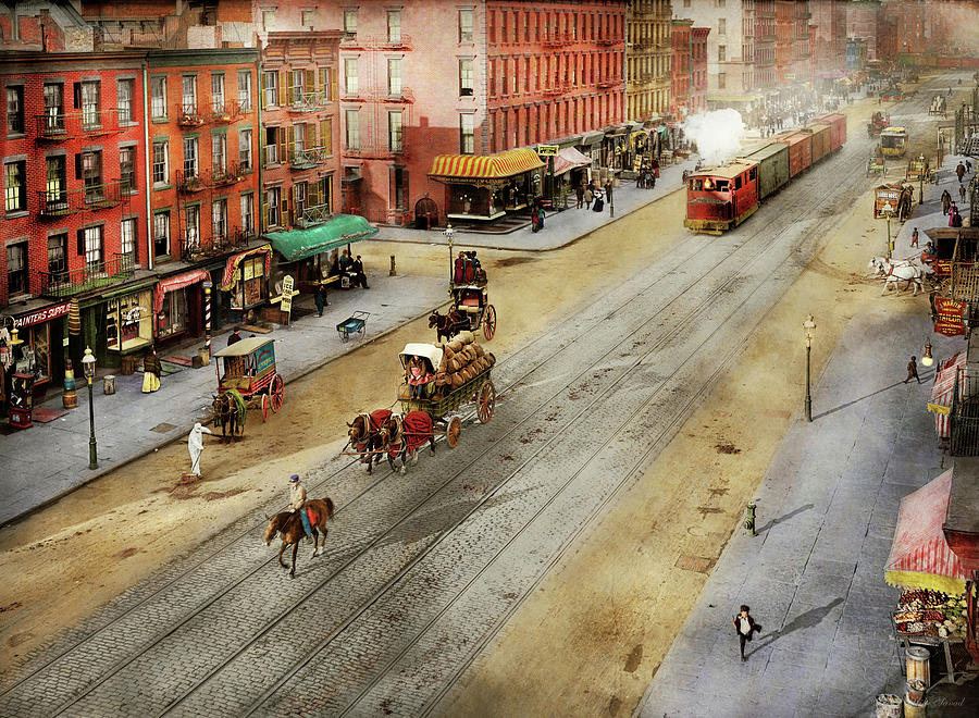 City - NY - Avenue of death 1910 by Mike Savad