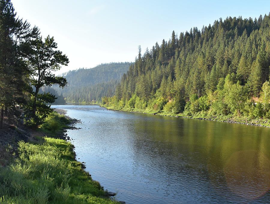 Clearwater River at Orofino Photograph by Donald Barnett