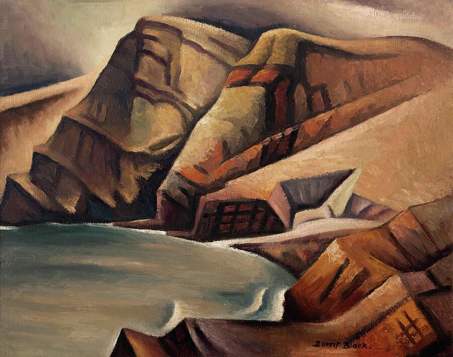 Cliffs at Second Valley Painting - Cliffs at Second Valley by Dorrit Black