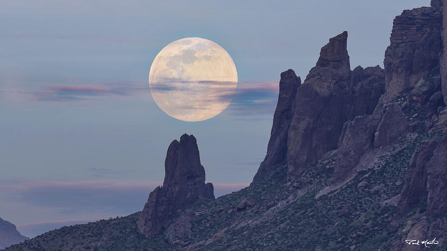 Cloudy Moon over Praying Hands. Photograph by Paul Martin