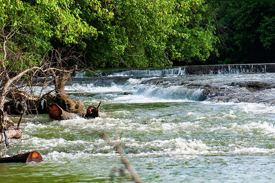 coal river Wv waterfall 02 Photograph by Flees Photos
