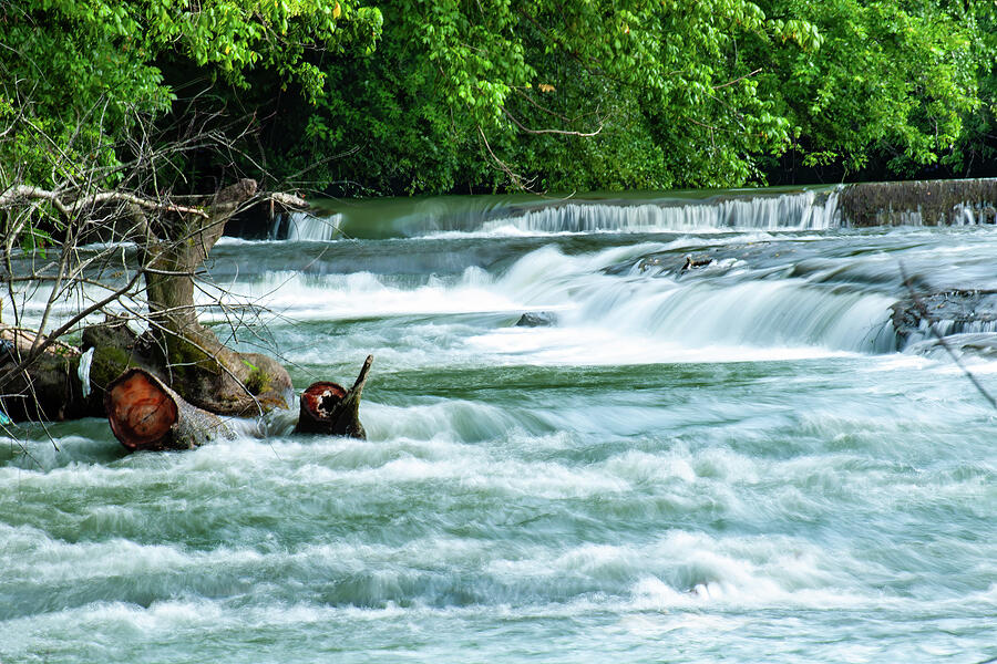 coal river Wv waterfall 03 Photograph by Flees Photos