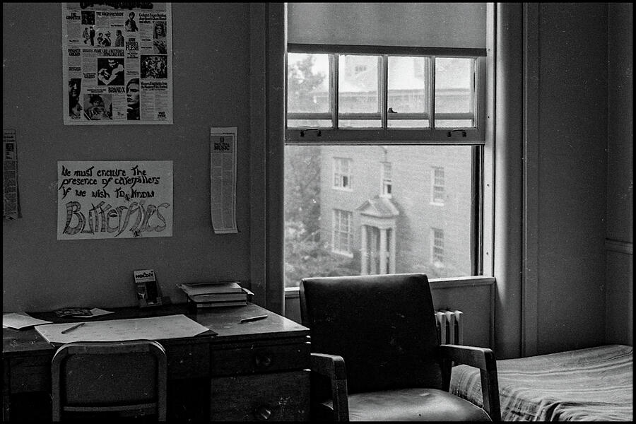 Cozy Vintage Room with Desk Photograph - College Dorm Life, 1972 by Jeremy Butler