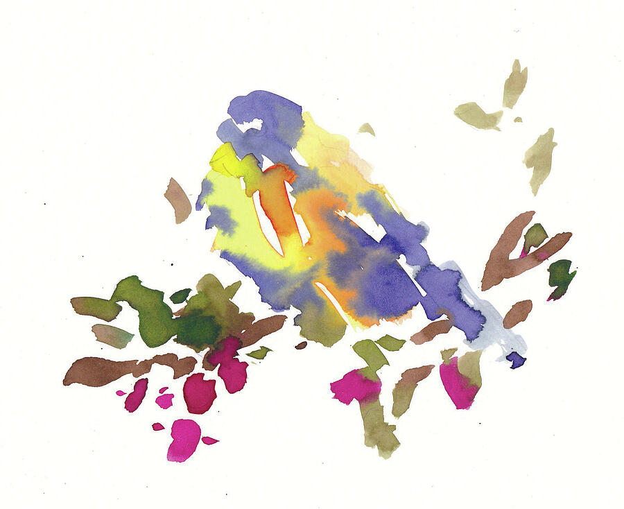Colorful Abstract Bird Shape by Paul Landman