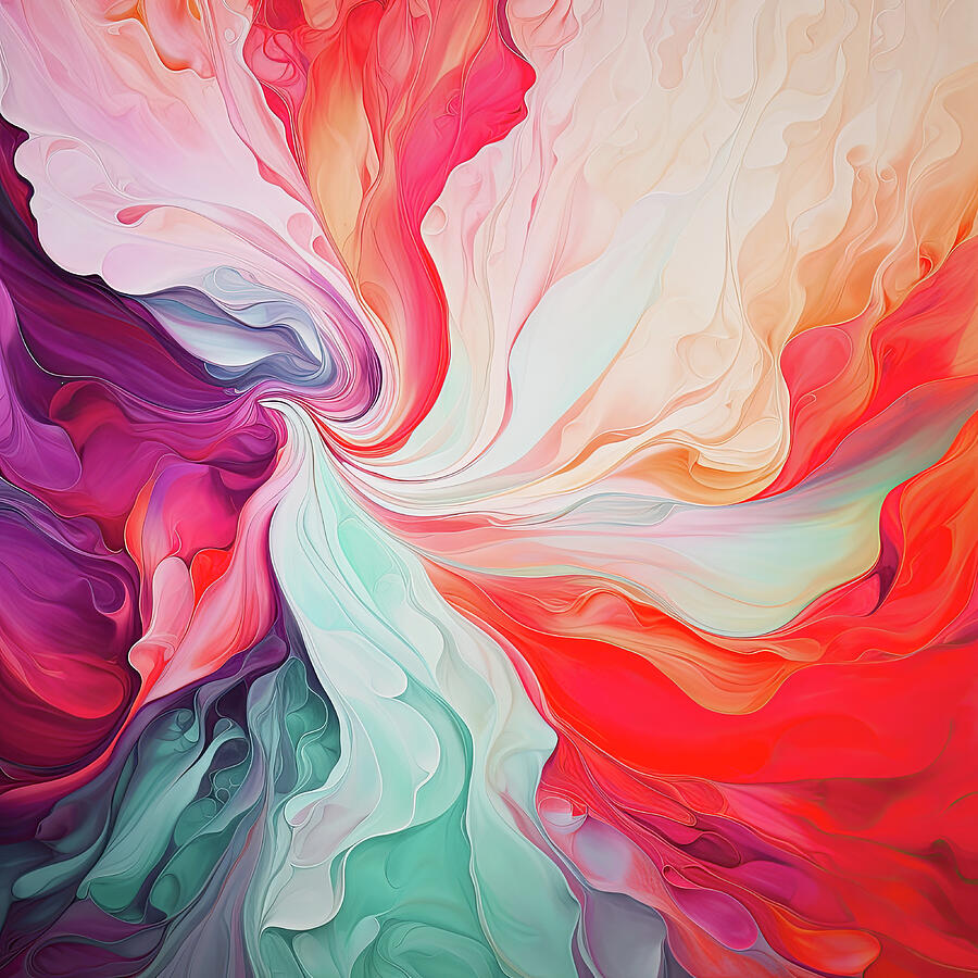 Colorful Flowing Abstract 1 Digital Art by Gian Smith