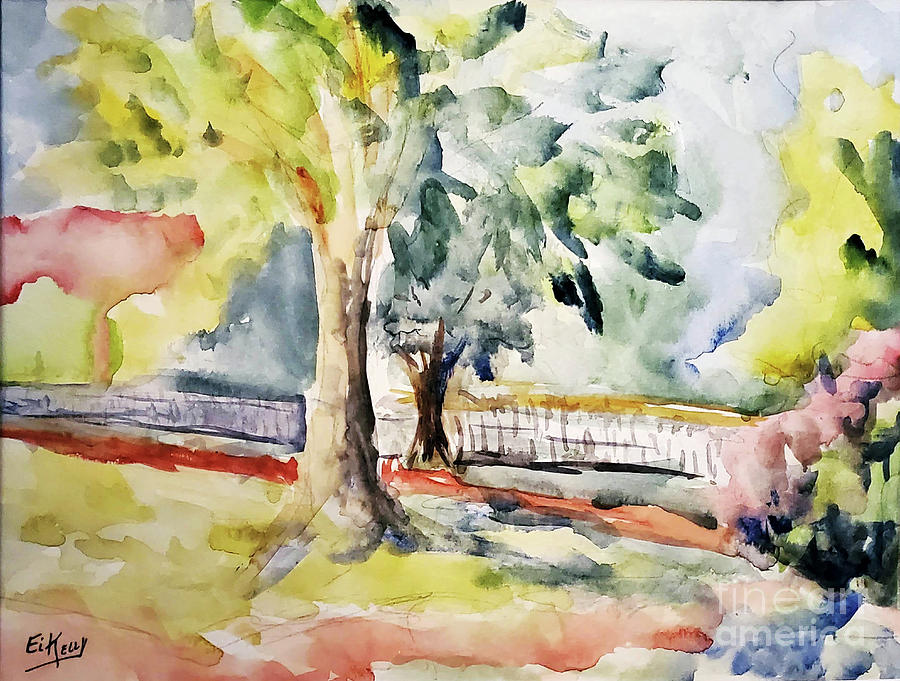 Colors on the Green Painting by Eileen Kelly