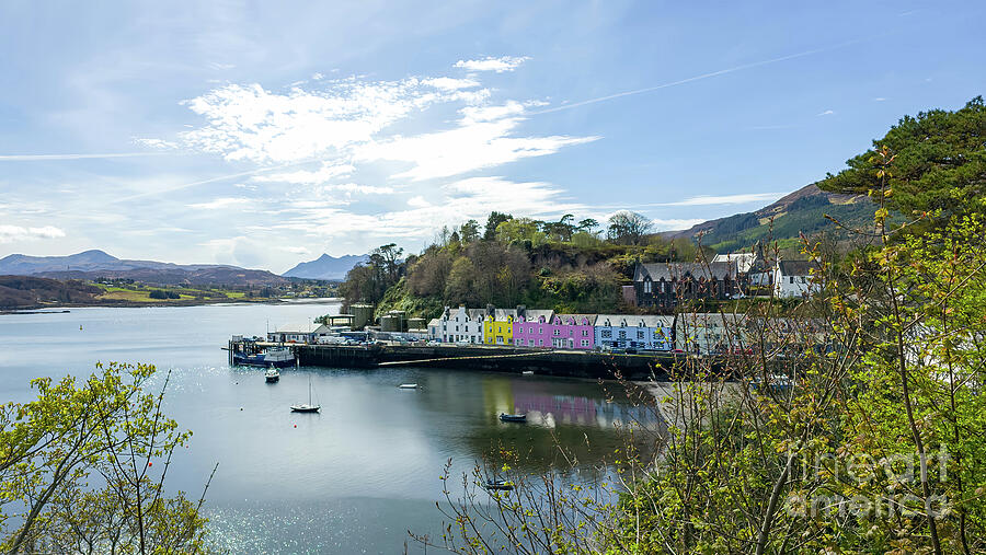 Colour House Viewpoint - Portree - Isle of Skye, Scotland Photograph by Jeff Saunders