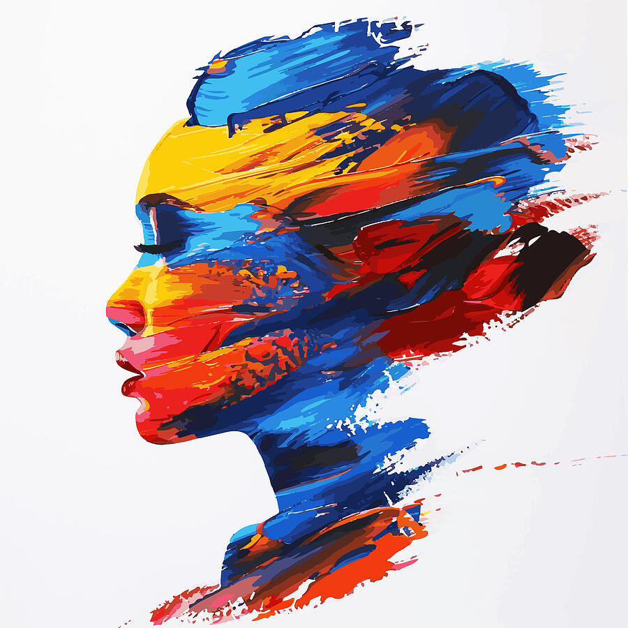 Colourful Portrait Profile Photograph by Printed View