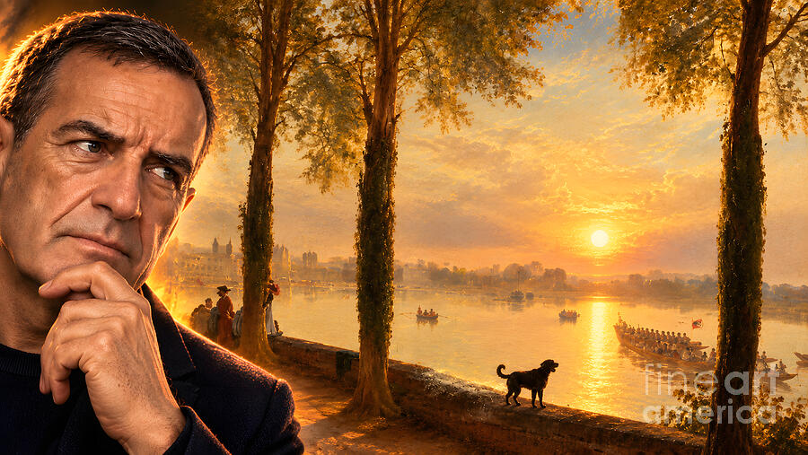 Riverside Sunset — wisdom art poster