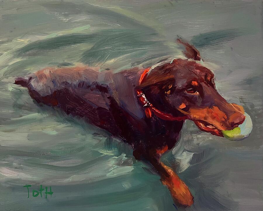 Cooling Off Painting by Laura Toth