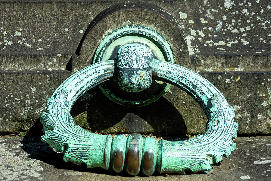 Copper Ring on Tomb Photograph by Chad Thunberg