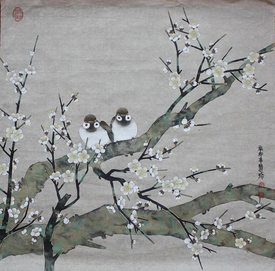 Couple Painting by HuiZhen Zhang
