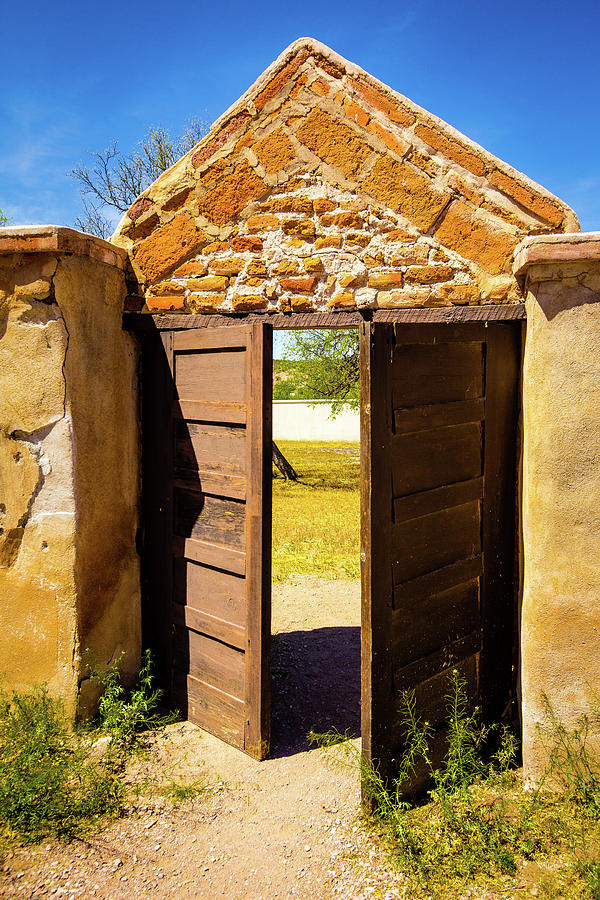 Courtyard Door Photograph by Craig A Walker