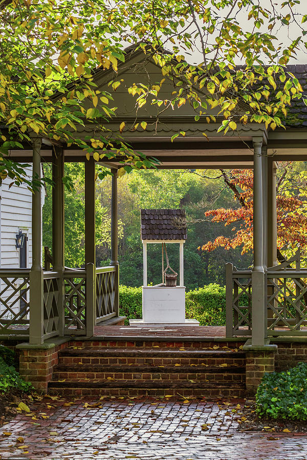 Covered Well in Fall Photograph by Rachel Morrison