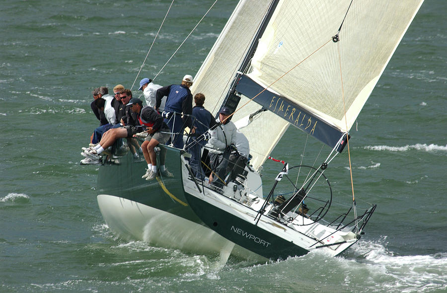 Crew Hiking to Rail Photograph by Bonnie Colgan