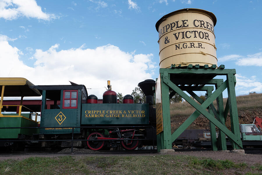 Cripple Creek and Victor Steam Train Photograph by Steve Templeton
